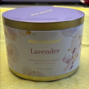 Simply Indulgent Lavender Soy Candle